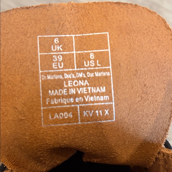 Dr. Martens Black Leather Platform Boots - Picture 12 of 12